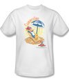 Woody Woodpecker Shirt Summertime Adult White Tee T-Shirt