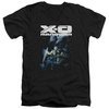 X-O Manowar Slim Fit V-Neck Shirt By The Sword Black T-Shirt