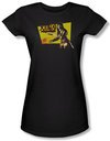 Xena: Warrior Princess Junior Shirt Cut Up Black Tee T-Shirt