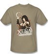 Xena: Warrior Princess Shirt Princess Posing Adult Sand Tee T-Shirt