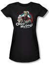 Zoolander Shirt Juniors Obey My Dog Black Tee T-Shirt