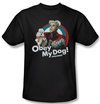 Zoolander Shirt Obey My Dog Adult Black Tee T-Shirt