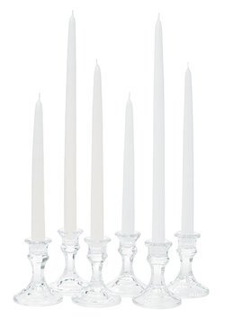 10" Ivory Wedding Taper Candle