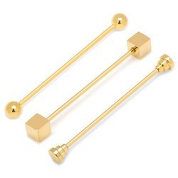 3 Piece Gold Stainless Steel Collar Bar Set