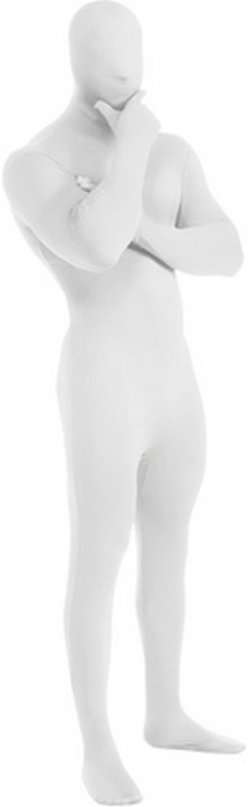 Adult 2nd Skin White Body Suit