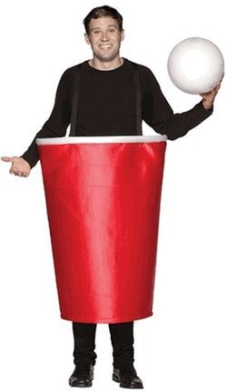 Adult Big Red Cup Costume