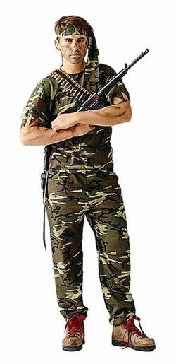 Adult Camouflage Solider Costume