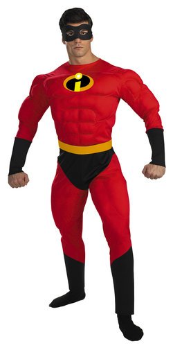 Adult Deluxe Mr. Incredible Muscle Costume