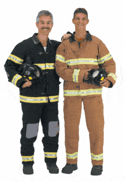 Adult Fire Fighter Costume with Helmet