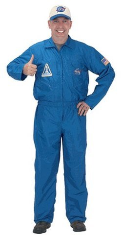 Adult Flight Suit Costume with Embroidered Cap