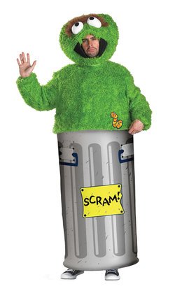 Adult Sesame Street Oscar the Grouch Costume