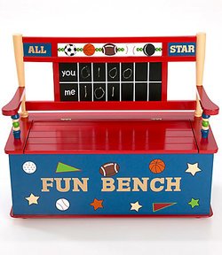 All Star Sports Child Toy Box Bench