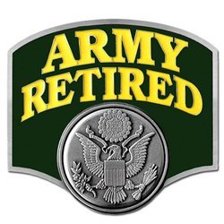 Army Retired Hitch Cover