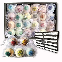 Aromatherapy Bath Bomb Gift Set - 24 Pieces