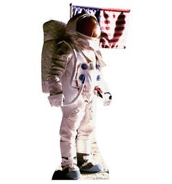 Astronaut Man on the Moon Cardboard Cutout