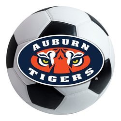 Auburn University Soccer Ball Rug - Auburn Tigers Logo