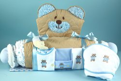 Baby Boy Bear Play Mat & Layette Gift Set