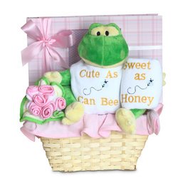 Baby Girl Forever Baby Book "Cute as Can Bee" Gift Basket