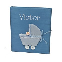 Baby in Buggy Personalized Baby Memory Book