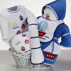 Baby Sail-A-Way Gift Basket<br> for Boy