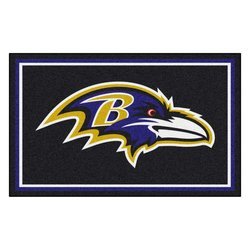 Baltimore Ravens Floor Rug - 4x6