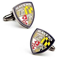 Baltimore Ravens Shield Cufflinks