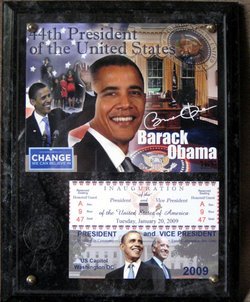 Barack Obama Plaque