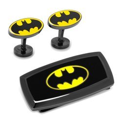Batman Cufflinks and Cushion Money Clip Gift Set