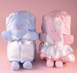 Bear & Elephant Hooded Towel Gift Sets