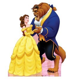 Belle and Beast Beauty and the Beast Cardboard Cutout