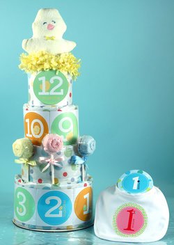 Belly Stickers Baby Shower Diaper Cake