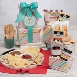 Birthday Celebration Cheese and Cracker Gift Tower