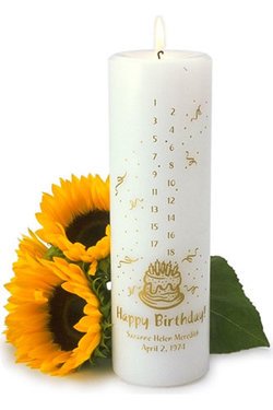 Birthday Countdown Personalized Candle