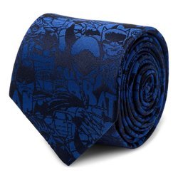 Blue Batman Comic Tie
