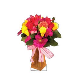 Bouquet of Flowers Cardboard Cutout