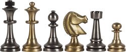 Brass Staunton<BR>Chessmen Set - King 3"