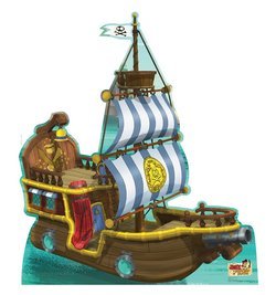 Bucky the Pirate Ship Jake & Neverland Pirates Cardboard Cutout