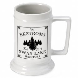 Cabin Series Personalized Beer Stein - Spruce
