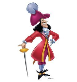 Captain Hook Disney Villains Cardboard Cutout