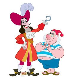 Captain Hook & Mr. Smee Jake & Neverland Pirates Cardboard Cutout