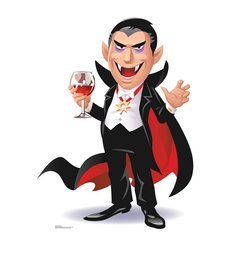 Cartoon Dracula Cardboard Cutout