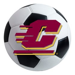 Central Michigan University Soccer Ball Rug
