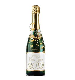 Champagne Bottle Cardboard Cutout