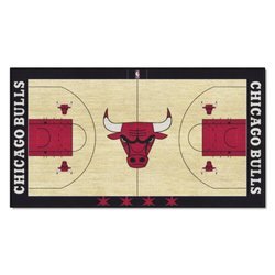 Chicago Bulls Basketball Court Runner Rug