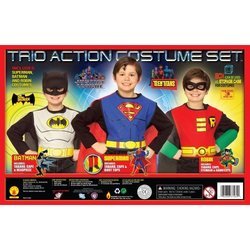 Child Superman, Batman and Robin Costume Set