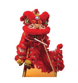 Chinese New Year Red Dragon Cardboard Cutout