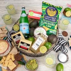 Chippin' Dippin' And Margarita Sippin' Gift Basket