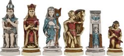 Cleopatra The Queen of the Nile<BR>Oxo-Teak Chessmen Set