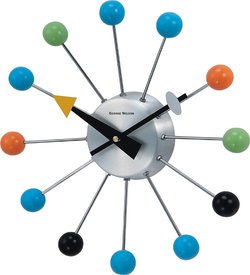 Colored Ball Wall Clock