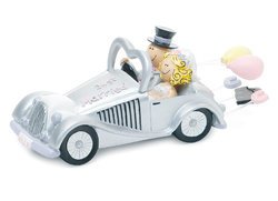 Comical Wedding Car Figurine